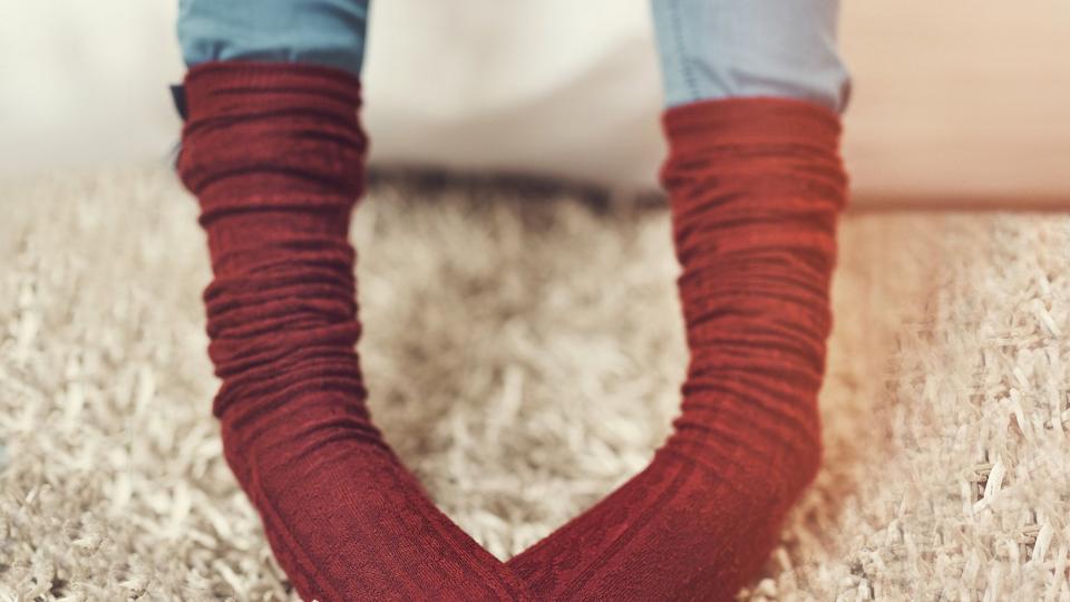 Natural Wool Knit Socks