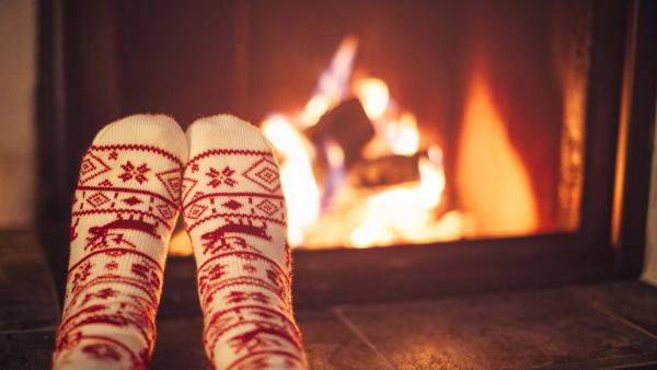 Christmas Red Socks